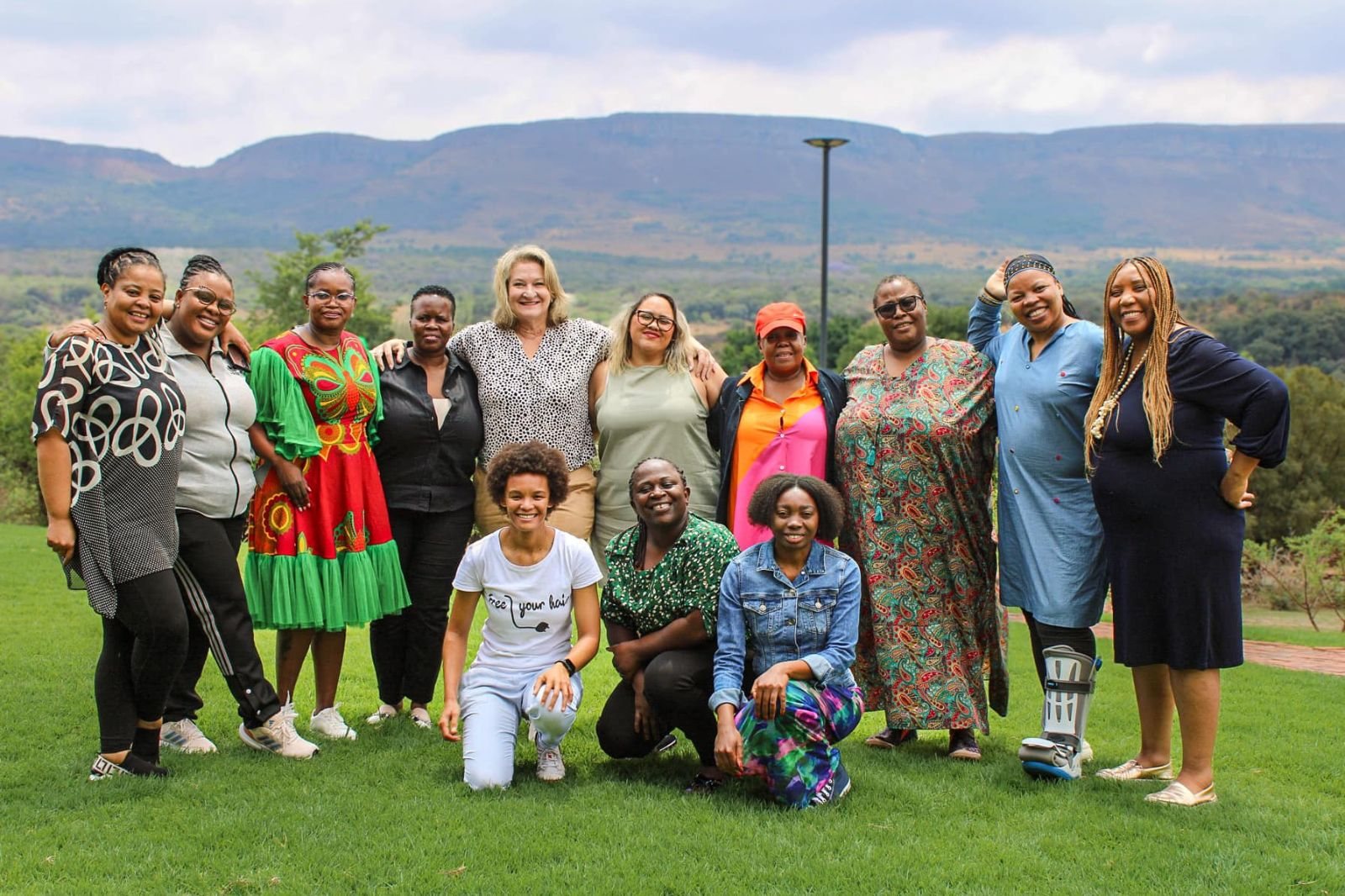 Pam Yako with a group of women leaders